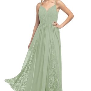 Azazie Daisy Dusty Sage Dress